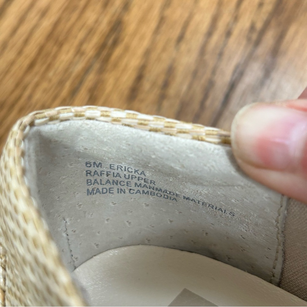 *SOLD*DV Dolce Vita | Ericka Loafer Raffia Cream Chunky Buckle Detail Size 6 - Picture 9 of 12